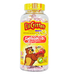 Kẹo Dẻo Gummy Bear Calcium with Vitamin D của Mỹ 200 viên (mẫu mới 2016)